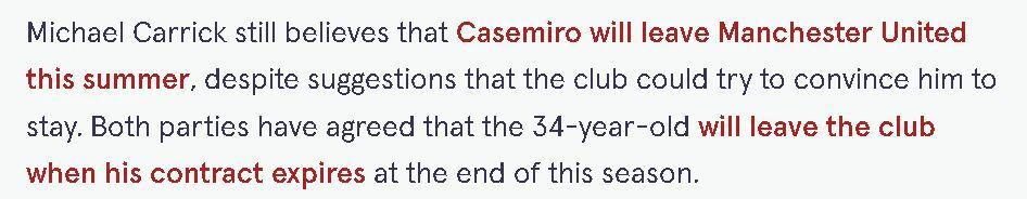 开云平台-曼联主场7万人高呼卡塞米罗再踢1年！表现越好越难留队，拉爵无情